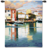 Harbor at Morning Light Wall Tapestry