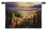 Village in the Sun Wall Tapestry