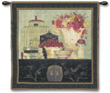 Song Bird Bouquet Wall Tapestry