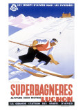 Buy Luchon Superbagneres, Snow Ski at AllPosters.com