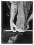 Rock-a-Billy Tattoo Jeans Giclee Print
