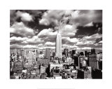 New York, New York, Sky Over Manhattan Art Print