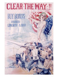 Buy WWI, 4th Liberty Bond, Clear the Way at AllPosters.com