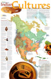 Buy North American Indian Cultures Map at AllPosters.com