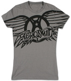 Juniors: Aerosmith - Winged Logo T-Shirt