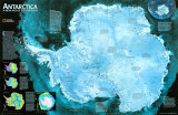 Antarctica Satellite Map