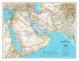 Map of Afghanistan, Pakistan and the Middle East