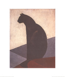 Buy Black Cat in Profile, c.1924 at AllPosters.com