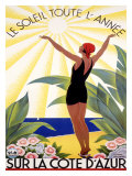 Cote d'Azur, Le Soleil Toute l'Annee Giclee Print