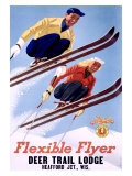 Buy Deer Lodge Flexible Flyer Ski, c.1954 at AllPosters.com