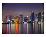 Buy Downtown, San Diego at night 4 at AllPosters.com