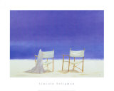 Canvas Chairs on Beach