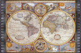 Antique Map, New Map of the World, 1626