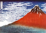 Hokusai - Red Fuji