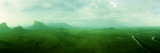 Aerial View of Green Misty Landscape, Autana Tepuy, Venezuela
