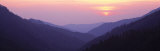 Sunset, Great Smoky Mountains National Park, Tennessee, USA