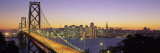 Buy Bay Bridge at Night, San Francisco, California, USA at AllPosters.com