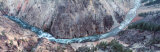 Aerial View of the Yellowstone River and Grand Canyon, Yellowstone National Park, Wyoming, USA