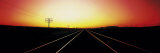 Santa Fe Railroad Tracks, Daggett, California, USA