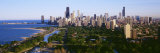 Aerial View of Skyline, Chicago, Illinois, USA