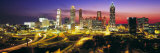 Buy Skyline, Evening, Dusk, Illuminated, Atlanta, Georgia, USA at AllPosters.com