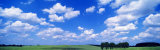 Cumulus Clouds with Landscape, Blue Sky, Germany, USA