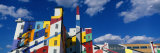 Building with Geometric Decorations, Minneapolis, Minnesota, USA