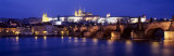 Buy Night, Charles Bridge, Vltava River, Prague, Czech Republic at AllPosters.com