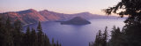 Aerial View of Mountains Around a Lake, Crater Lake, Oregon, USA