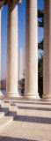 Jefferson Memorial, Columns, Washington Monument, Washington DC, District of Columbia, USA