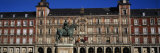 Statue in Front of a Building, Plaza Mayor, Madrid, Spain