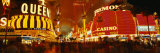 Casino Lit Up at Night, Fremont Street, Las Vegas, Nevada, USA