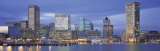 Buy Panoramic View of an Urban Skyline at Twilight, Baltimore, Maryland, USA at AllPosters.com