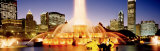Evening, Buckingham Fountain, Chicago, Illinois, USA