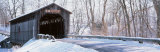 Christmas Wreath on a Bridge, Fallasburg, Michigan, USA
