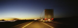 Buy Rear View of Truck on a Two Lane Highway, Las Cruces, New Mexico, USA at AllPosters.com