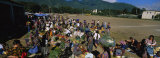 High Angle View of a Group of People in a Vegetable Market, Almolonga, Guatemala