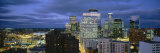 Buildings Lit Up at Dusk, Minneapolis, Minnesota, USA