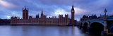 Government Building at the Waterfront, Big Ben and the House of Parliament, London, England, UK