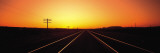 Buy Sunset, Railroad Tracks, Daggett, California, USA at AllPosters.com