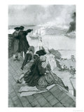 Watching the Fight at Bunker Hill, Illustration from 