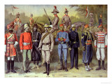 Buy English Colonial Armies in Their Respective Uniforms 21 June 1883, from "Le Petit Journal", 1899 at AllPosters.com