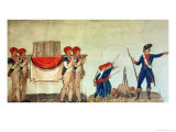 Buy Carrying of the Model of the Bastille and Soldier Giving a Lecture to the Children, circa 1790 at AllPosters.com