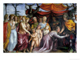 Buy Sala Delle Nozze Di Alessandro E Rossana' and Roxanne, Alexander with Family of Darius III, 1513 at AllPosters.com