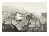 Buy The Globe Theatre, circa 1647, Published by Robert Wilkinson, London, 1810 at AllPosters.com