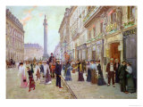 Workers Leaving the Maison Paquin, in the Rue de La Paix, circa 1900
