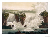 Buy Niagara Falls, 1818, from "Le Costume Ancien et Moderne", Volume I, Plate 30, 1820s-30s at AllPosters.com