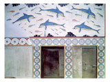 The Dolphin Frescoes in the Queen's Bathroom, Palace of Minos, 1600-1400 BC