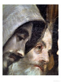 The Burial of Count Orgaz, from a Legend of 1323, Detail of the Franciscans, 1586-88
