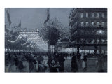 Buy The Grands Boulevards, Paris, Decorated for the Celebration of the Franco-Russian Alliance in 1893 at AllPosters.com